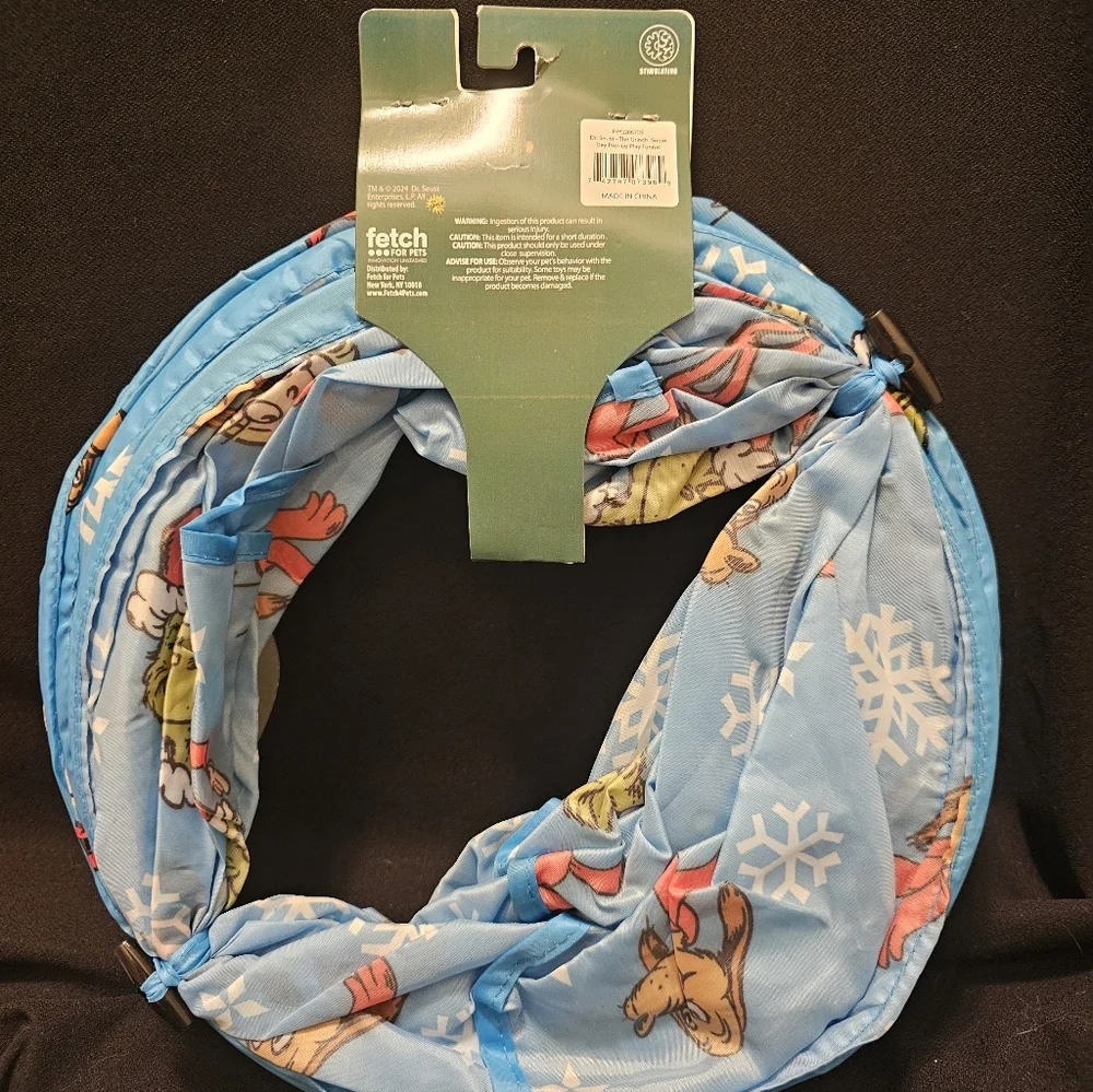 Grinch Cat Pop-Up Tent and Tunnel Set